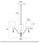 Malvern 3 Light Pendant