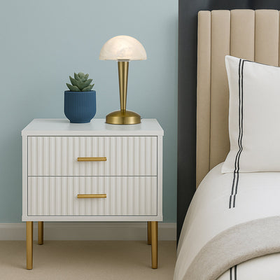 Mandel Touch Table Lamp — lifestyle