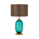 Manolo Tale Lamps 1Lt in Teal & Brown