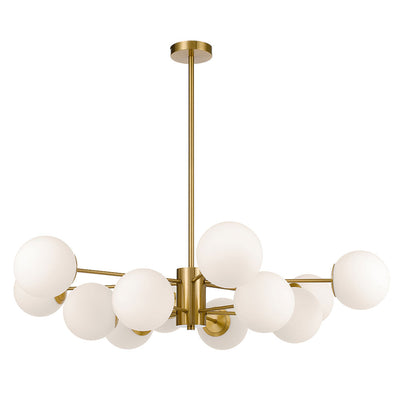 Marsten 12 Light Pendant Antique Gold & Black