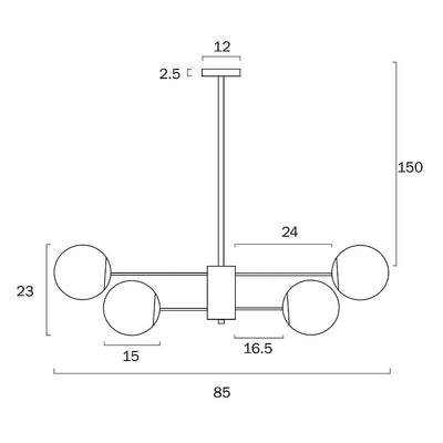 Marsten 8Lt Pendant Lights