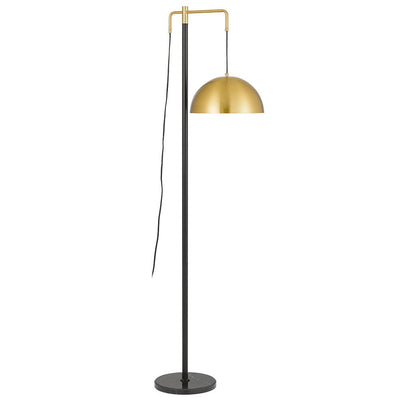 Marthos 1 Light Floor Lamp Black/Antique Gold
