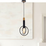 Marvin 1 Light Pendant Light Black / Gold — lifestyle