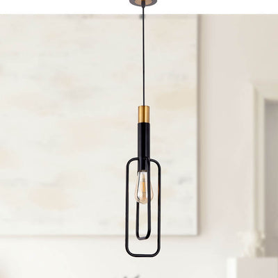 Marvin 1 Light Pendant Light Black / Gold — lifestyle