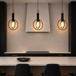 Marvin 1 Light Pendant Light Black / Gold — lifestyle
