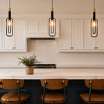 Marvin 1 Light Pendant Light Black / Gold — lifestyle