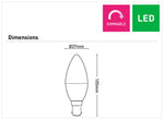 Candle 3000K B15 LED Globe