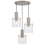 Mika 3 Pendant Light — Grey