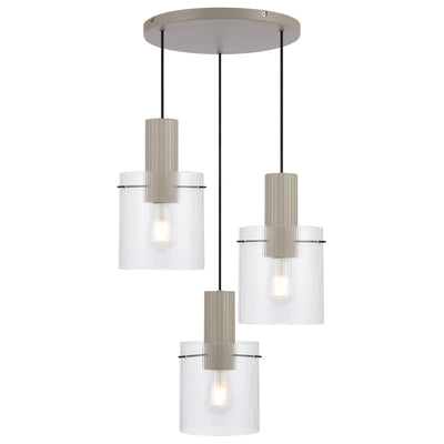 Mika 3 Pendant Light — Grey