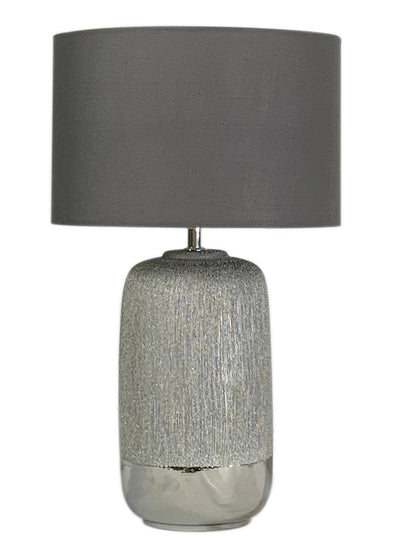 Misty Ceramic Table Lamp — Silver