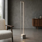 Modric LED Floor Lamp in Black/Gold or Grey — lifestyle