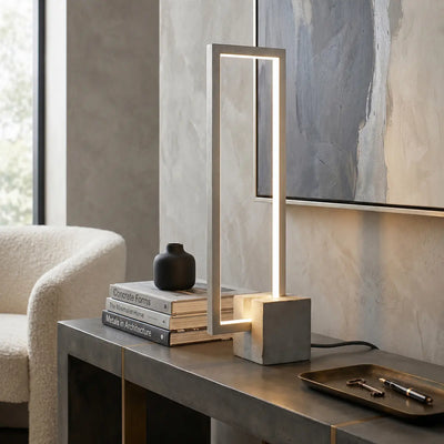 Modric 12W LED Dimmable Table Lamp — lifestyle