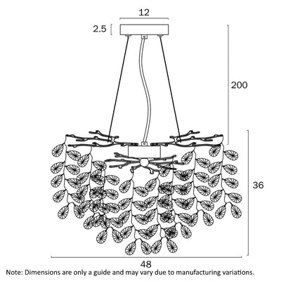 Molena Pendant Light 5Lt, 6Lt, 8Lt, 10Lt in Chrome or G