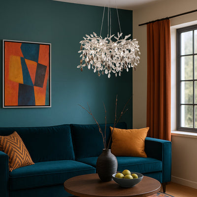 Molena Pendant Light 5Lt, 6Lt, 8Lt, 10Lt in Chrome or Gold M — lifestyle