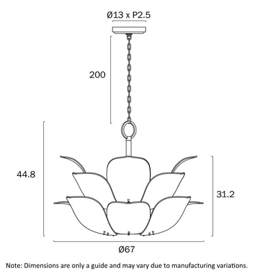 Monte 8 Pendant Light