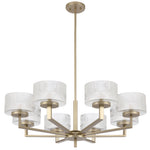 Moreno Pendant Light 8Lt in Antique Gold, Antique Silve
