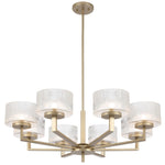 Moreno Pendant Light 8Lt in Antique Gold, Antique Silve