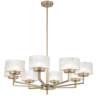 Moreno Pendant Light 8Lt in Antique Gold, Antique Silve