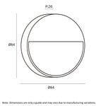 Musan Round LED Step Wall Light