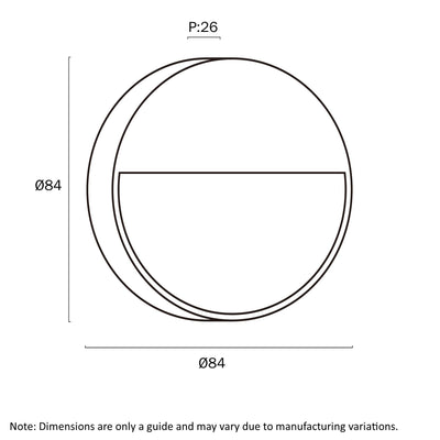 Musan Round LED Step Wall Light