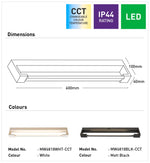 Jerome 18W LED Wall Light with CCT