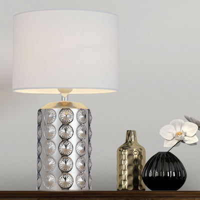 Nancy Table Lamp Silver — lifestyle