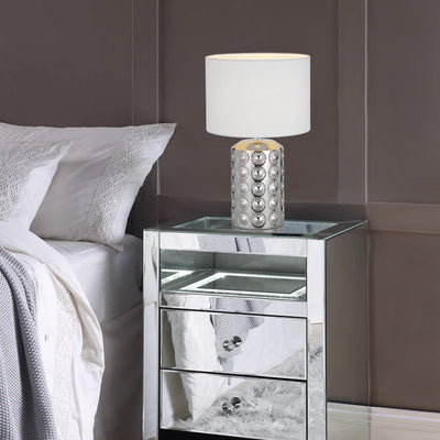 Nancy Table Lamp Silver — lifestyle