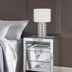 Nancy Table Lamp Silver — lifestyle