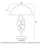 Narvik Table Lamp Antique Gold Narvik TL-AGCL