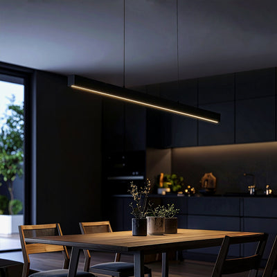 Navaro2 LED Pendant Light 40W TRI Colour Black & Opal — lifestyle