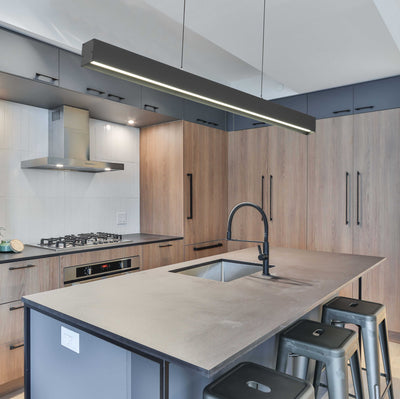 Navaro2 LED Pendant Light 40W TRI Colour Black & Opal