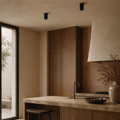 Nero 12W Surface Mounted Downlight With Honeycomb