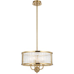 Norel 4 Pendant Light — Antique Gold| Clear