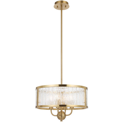 Norel 4 Pendant Light — Antique Gold| Clear