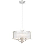 Norel 4 Pendant Light — Nickel| Clear