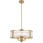 Norel 6 Pendant Light — Antique Gold| Clear