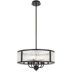 Norel 6 Pendant Light — Black| Clear