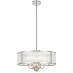 Norel 6 Pendant Light — Nickel| Clear