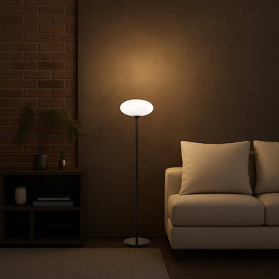 Nori Floor Lamps 1 LT in Black/Opal Matt — lifestyle