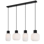 Nori Pendant Light 4 LT in Black/Opal Matt