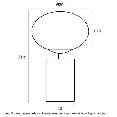 Notal Touch Table Lamp