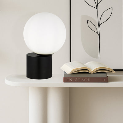 Novio Table Lamp in Antique Gold or Black — lifestyle