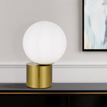 Novio Table Lamp in Antique Gold or Black — lifestyle