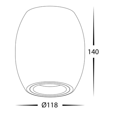 Nella Surface Mounted Round Downlight