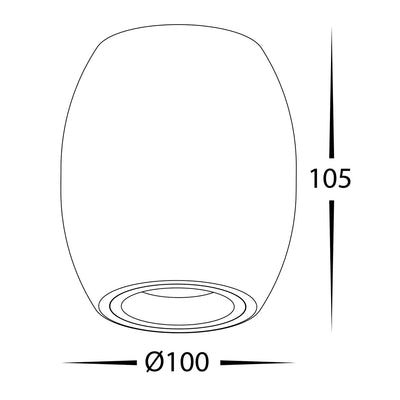 Nella Surface Mounted Round Downlight