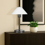 Ohio Table Lamp in Antique Brass, Nickel or Gun Metal — lifestyle