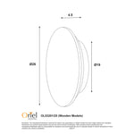 Oriel DOT.25 SCALLOPED WOOD