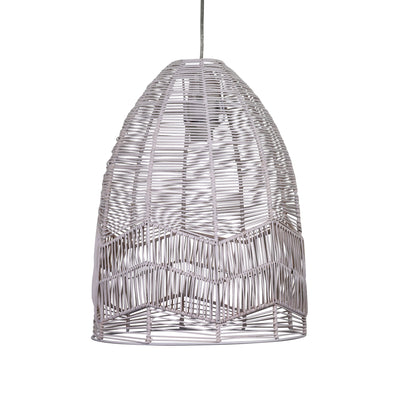 Serang 35 Cane Pendant Shade Only in Natural, Black or White - White