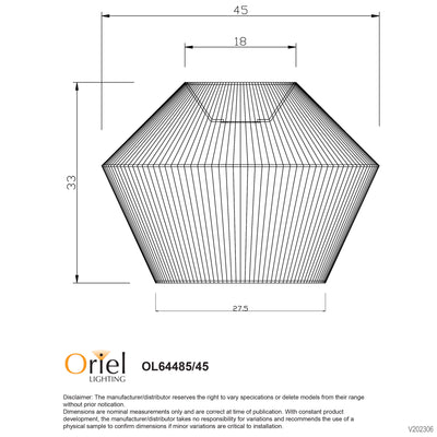 Oriel PADANG 45 SHADE