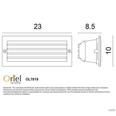 Oriel BRICK LIGHT 316 Stainless Steel